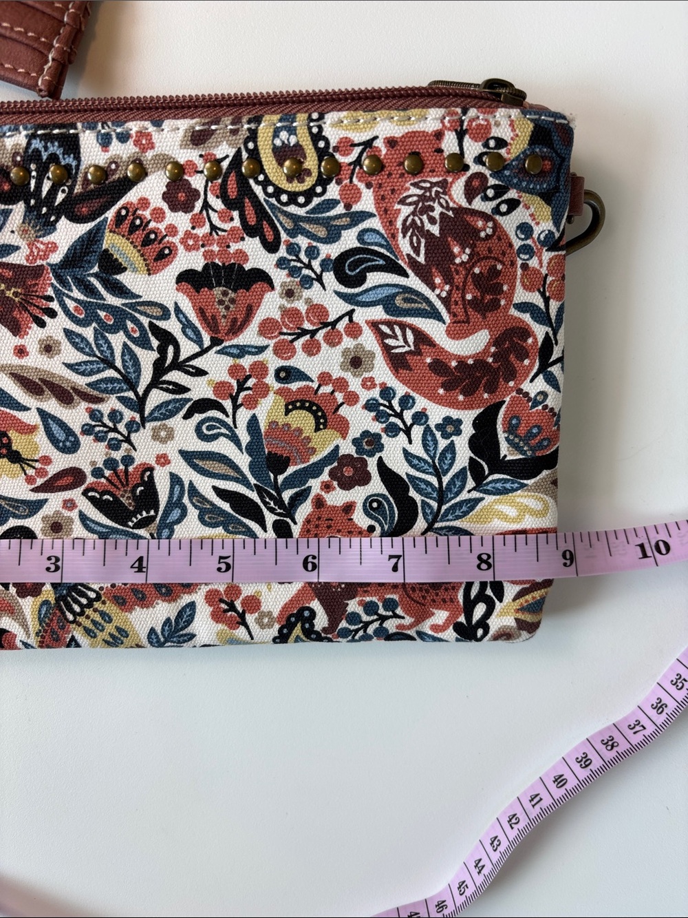 Sakroots Brown Floral Multi-Pouch Crossbody Set - Picture 8 of 10